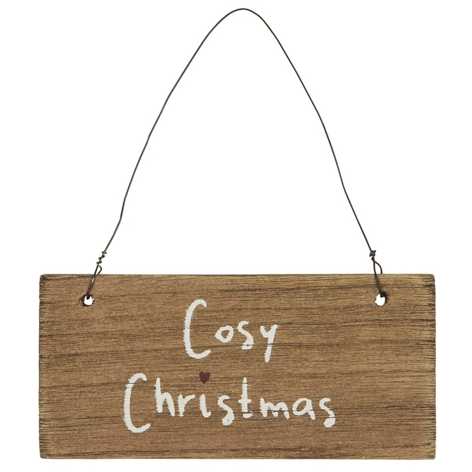 Dřevěná cedulka Cosy Christmas
