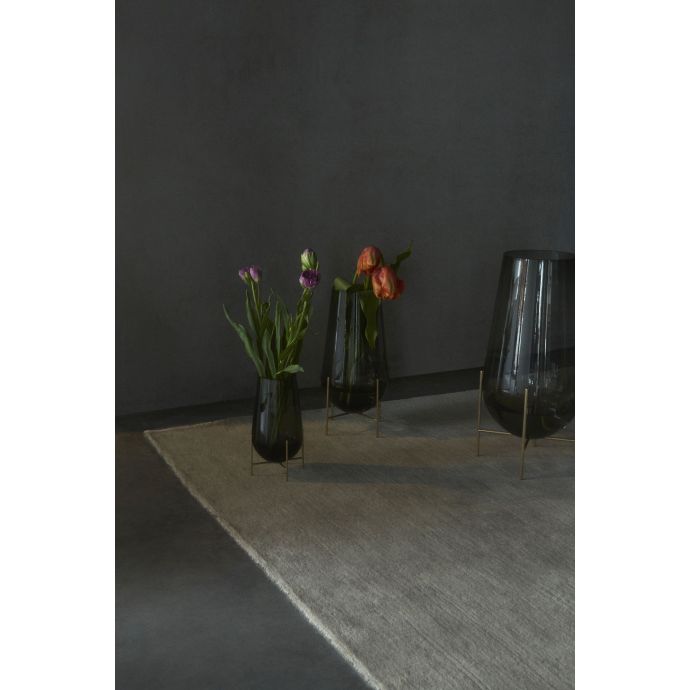 Váza Échasse Smoke/Brushed Brass 28 cm
