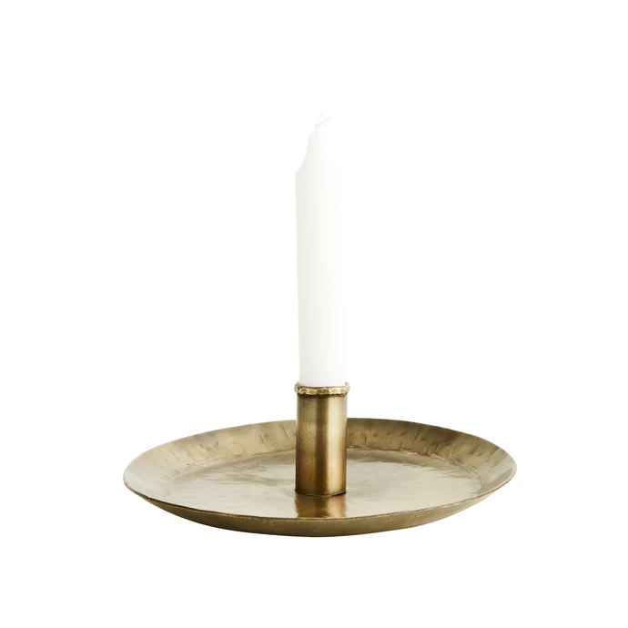 Ručně kovaný svícen Antique Brass 21 cm