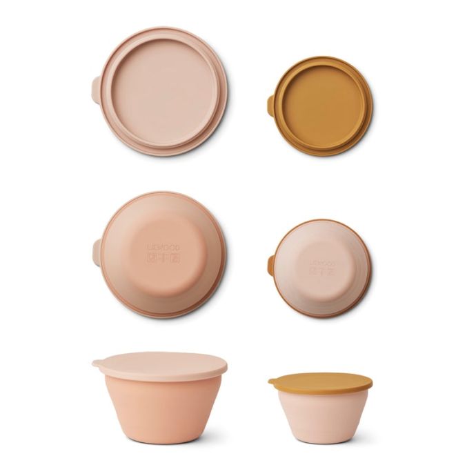 Silikonová skládací miska Dale Rose - Set 2 ks