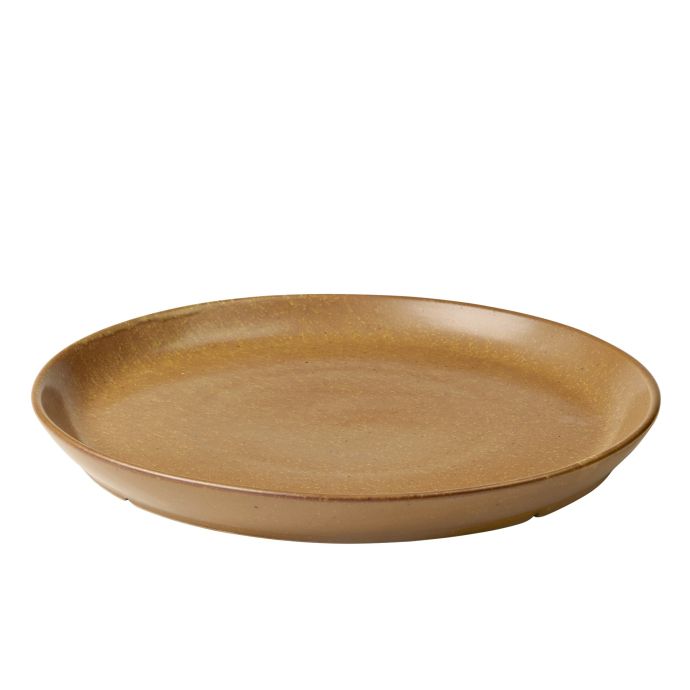 Kameninový talíř Eli Caramel Brown 26 cm