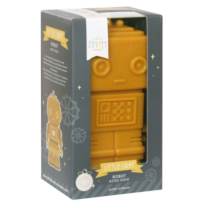 Dětská LED lampička Robot Aztec Gold