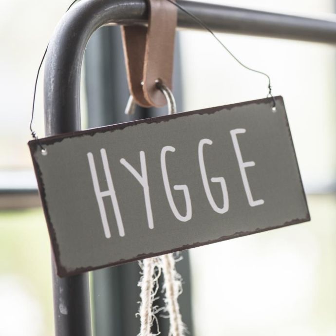 Plechová cedle Hygge