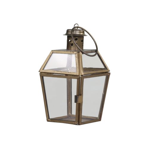 Skleněná lucerna Lantern Antique Brass