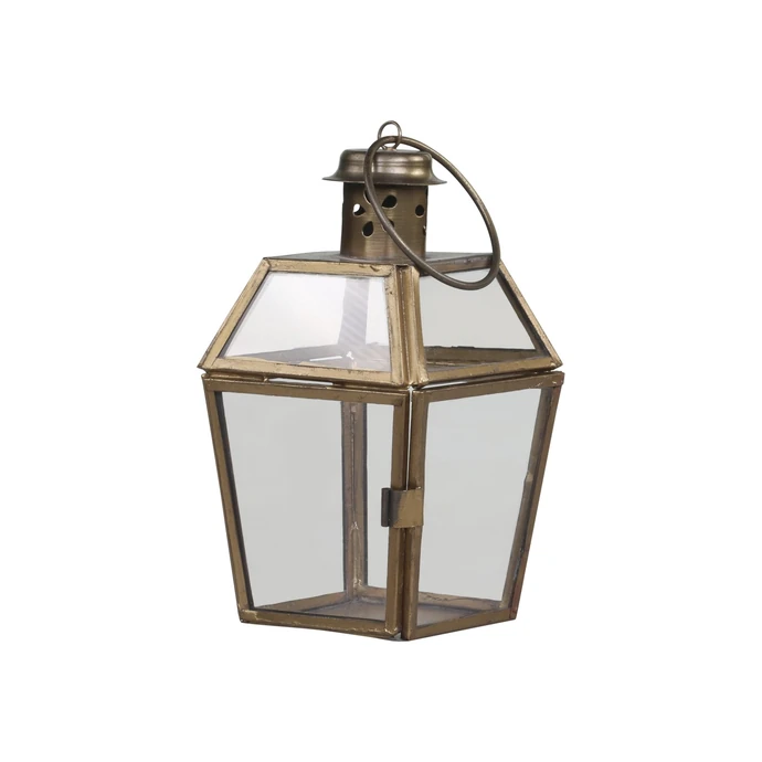 Skleněná lucerna Lantern Antique Brass