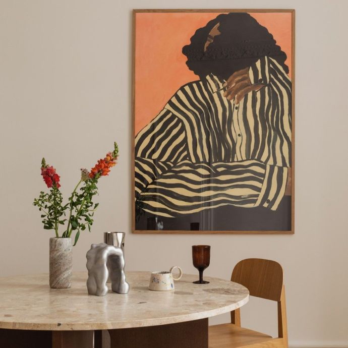 Autorský mini plakát Serene Stripes by Hanna Peterson A5