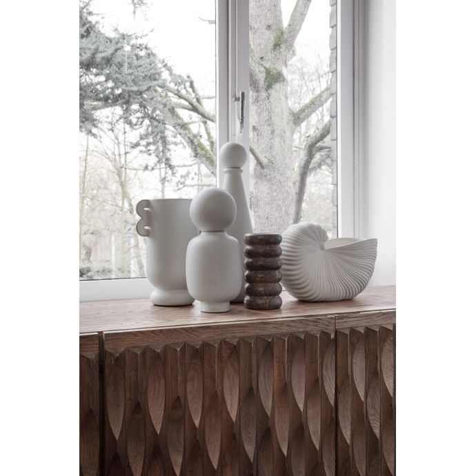 Keramický obal na květináč Shell Pot Off White