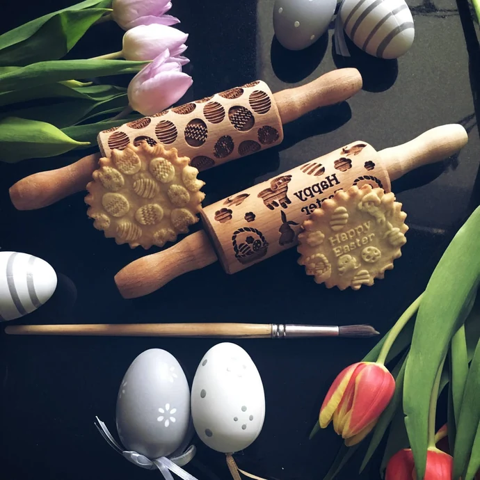 Velikonoční embosovaný váleček na těsto Easter Eggs Mini