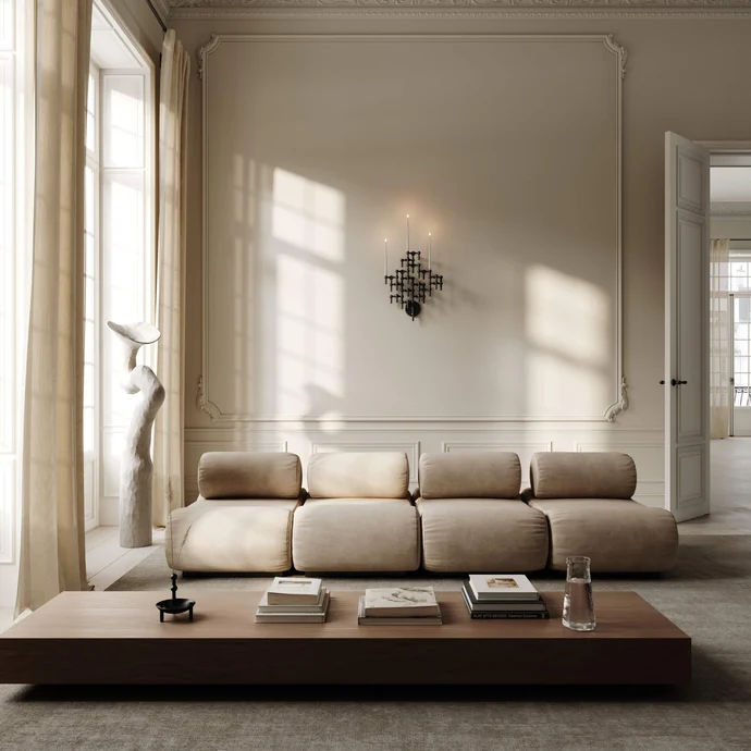 Designová miska se svícny STOFF Nagel Black