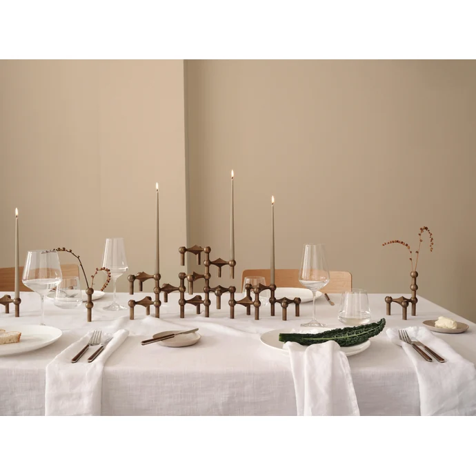 Vysoká svíčka STOFF Nagel by Ester&Erik Artichoke – set 6 ks