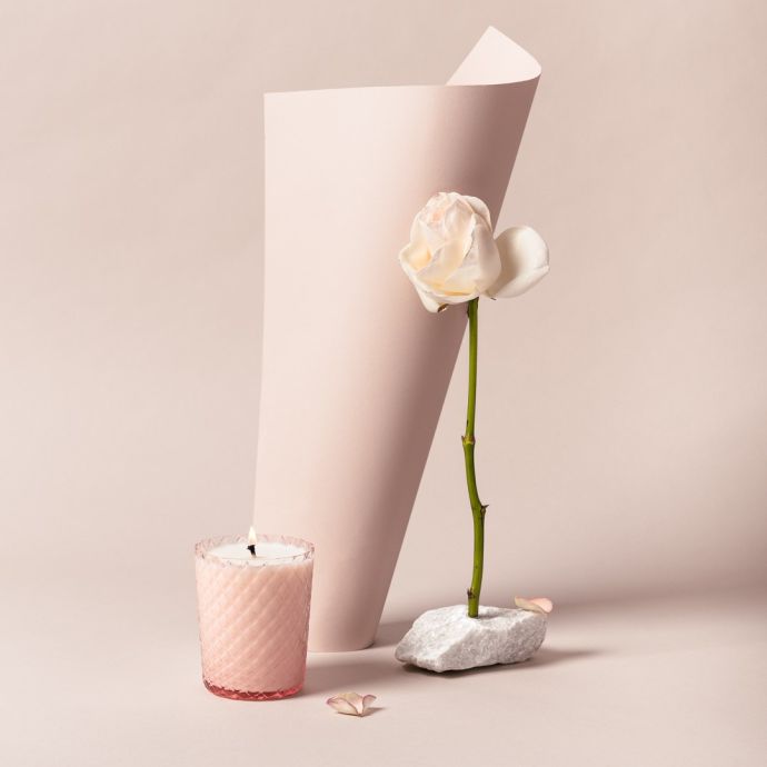 Luxusní vonná svíčka Rose Desire