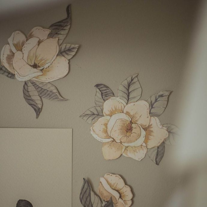 Samolepka na zeď Anemones - Set 3 ks
