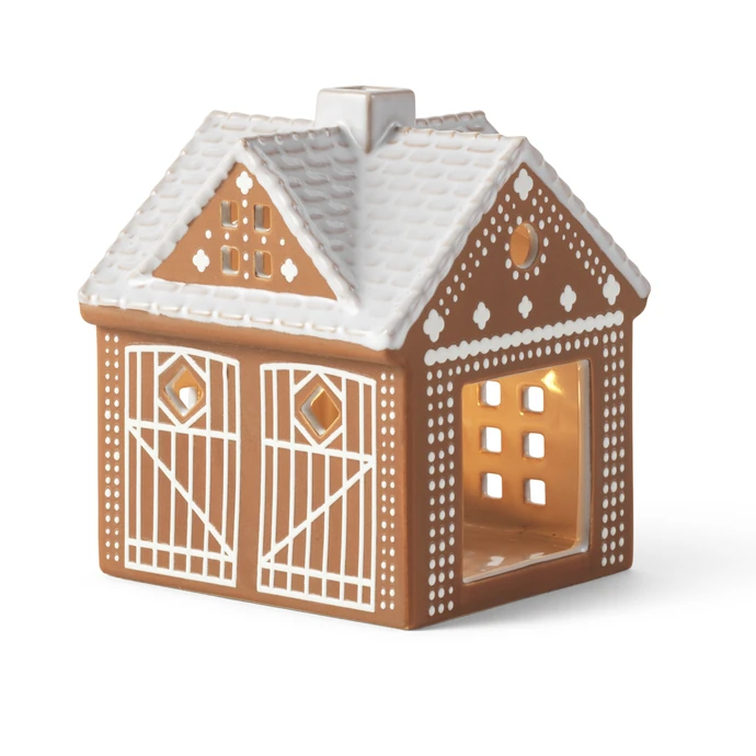 Porcelánový svícen Gingerbread Lighthouse 11,5 cm