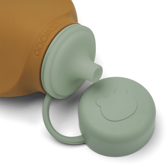 Dětská lahev na smoothie Silvia Mustard/Peppermint - Set 2 ks