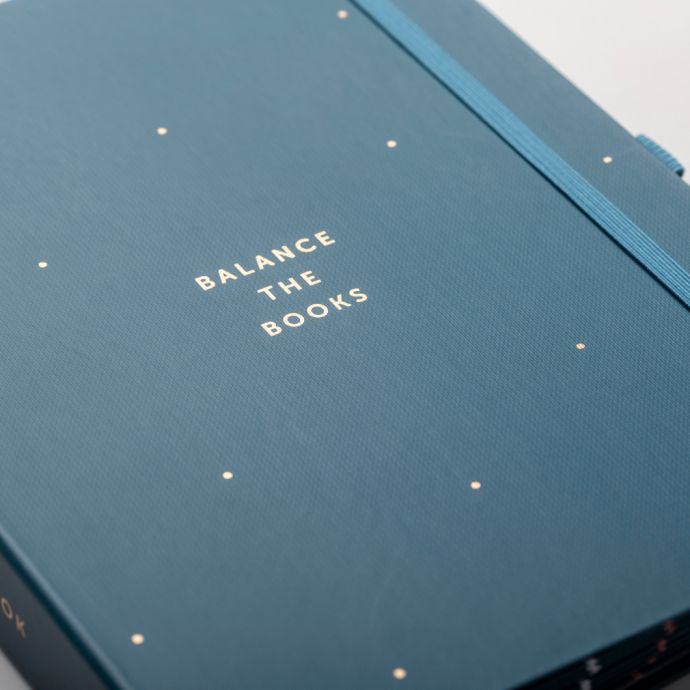 Pořadač na účtenky a faktury Blue