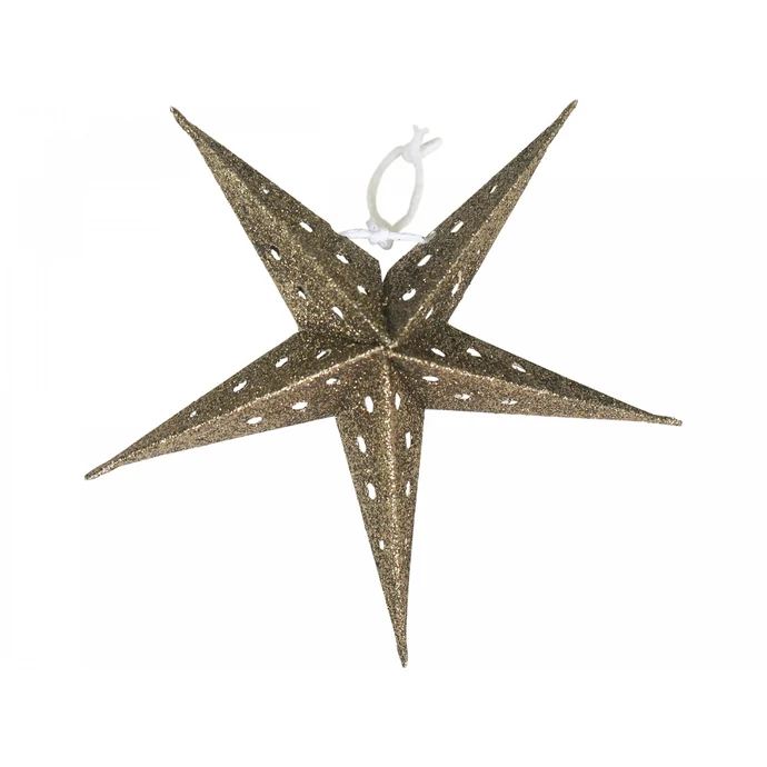 Závěsná skládací hvězda Glitter Moss 15 cm