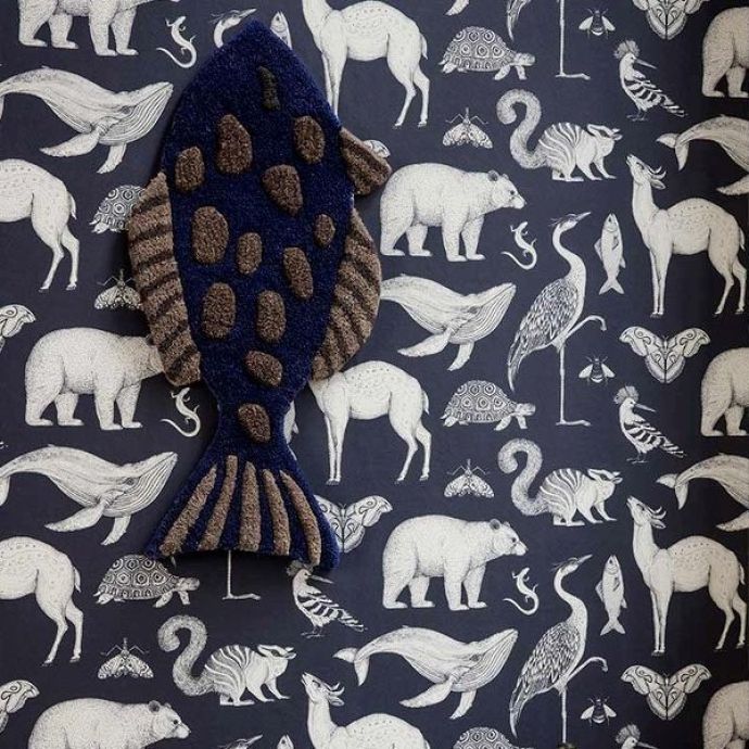 Tapeta Katie Scott Animals Dark Blue