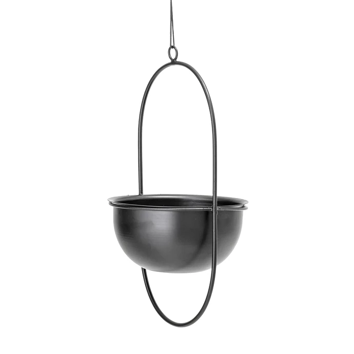 Závěsný obal na květináč Metal Black