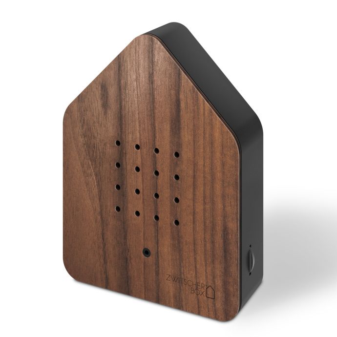 Relaxační zvuková dekorace Zwitscherbox Walnut/Black
