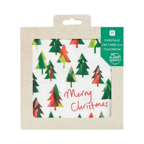 Ekologické vánoční papírové ubrousky Tree