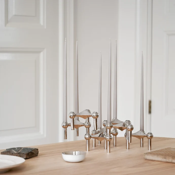 Vysoká svíčka STOFF Nagel by Ester&Erik Sand – set 6 ks