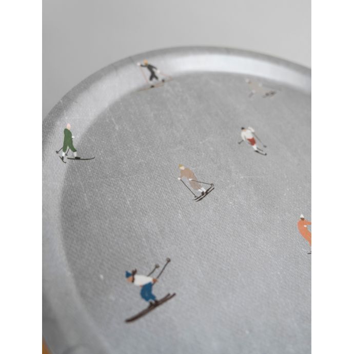 Kulatý tác Skiers Ø31 cm