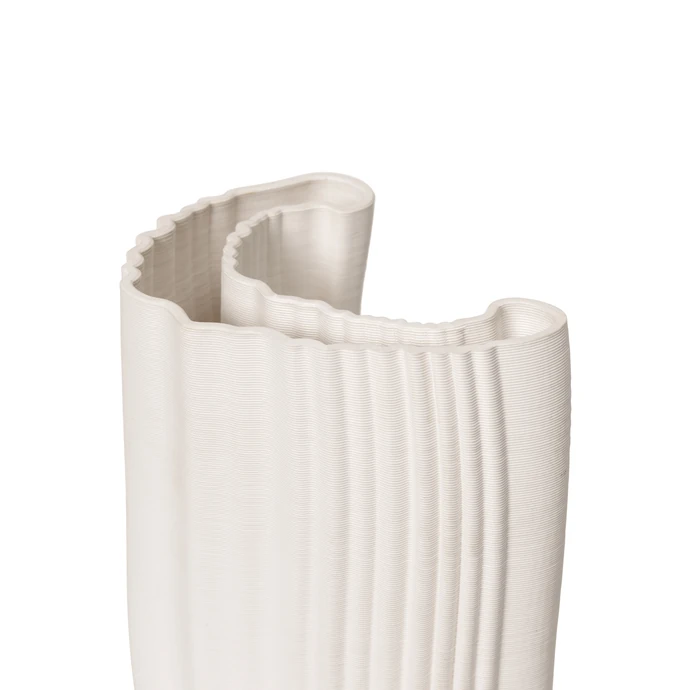 Kameninová váza Moire Off-white 30 cm