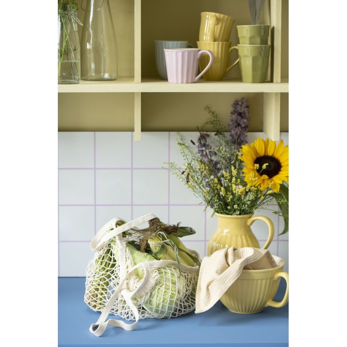 Bavlněná utěrka Carla Soft yellow 50x70 cm