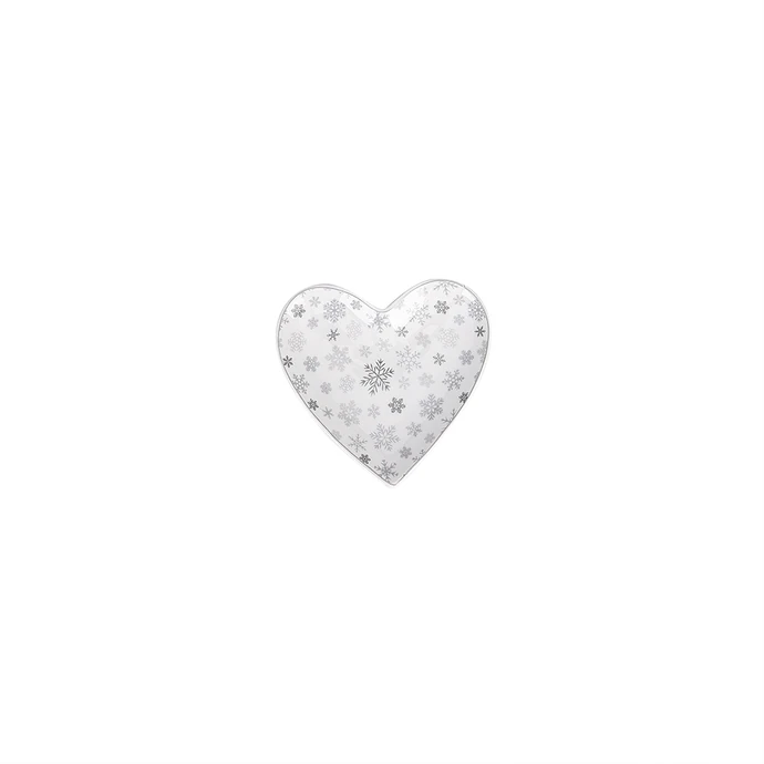 Porcelánový tácek Heart Snowflakes