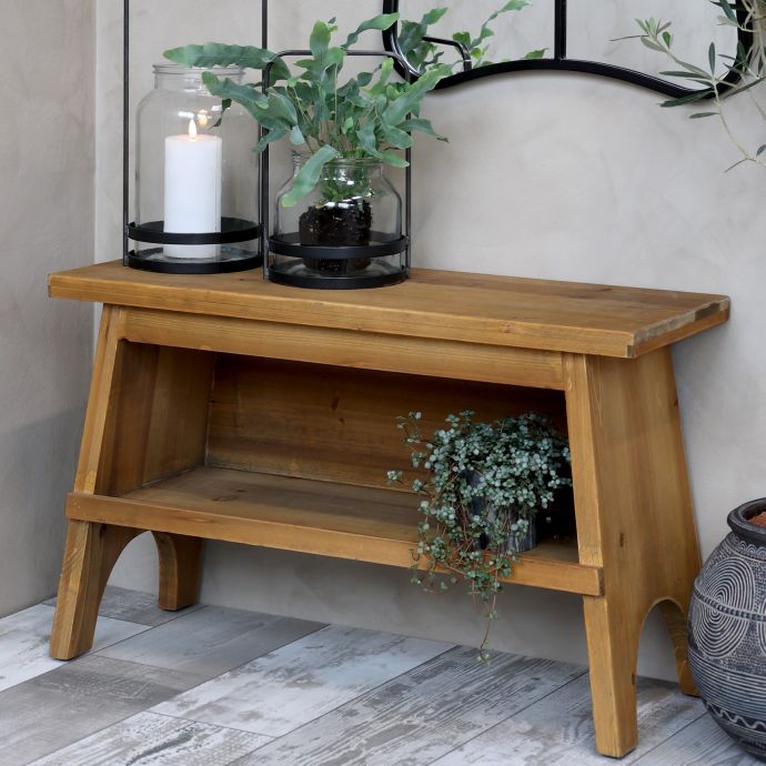Dřevěná lavice s úložným prostorem Fir Wood