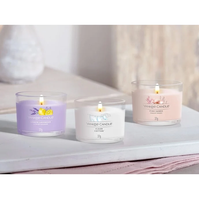 Votivní svíčka Yankee Candle 3 ks - Clean Cotton