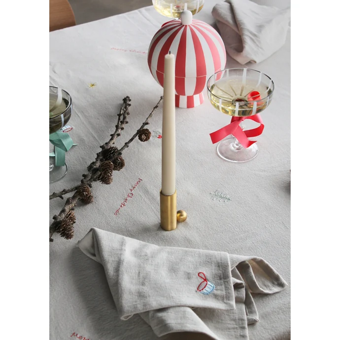 Látkové ubrousky Christmas Embroidered – set 4 ks