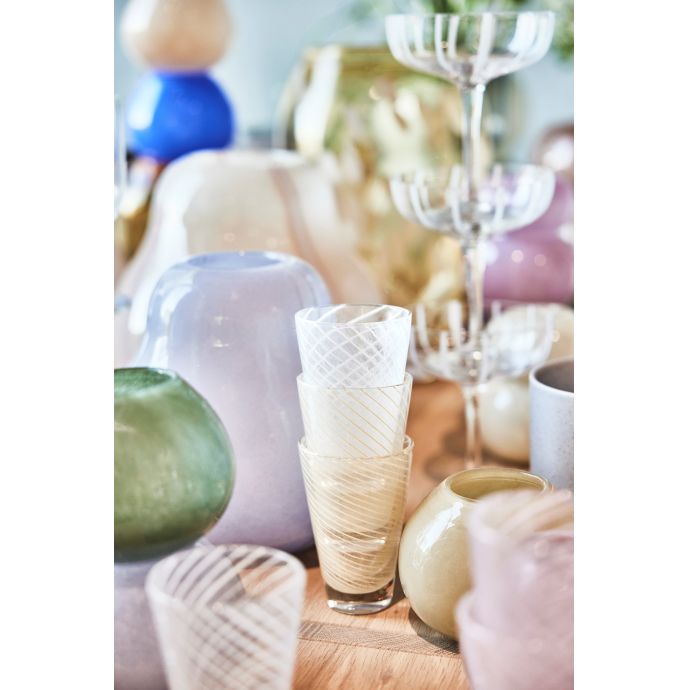 Sklenice Yuka Swirl Glass - set 2 ks