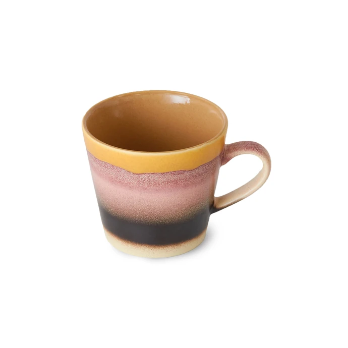Kameninový hrnek na cappuccino 70's Sunset 300 ml