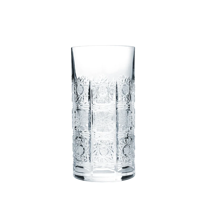 Broušená křišťálová sklenice na longdrinky Crystal BOHEMIA 4 dcl