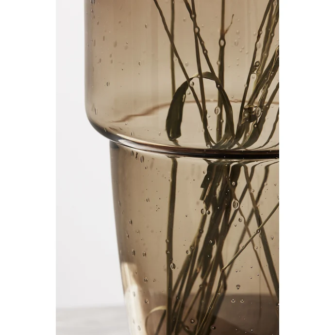Velká skleněná váza Chazia Brown