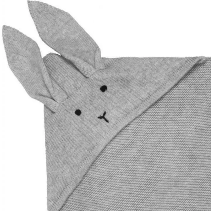 Dětská bavlněná deka Marley Rabbit Grey