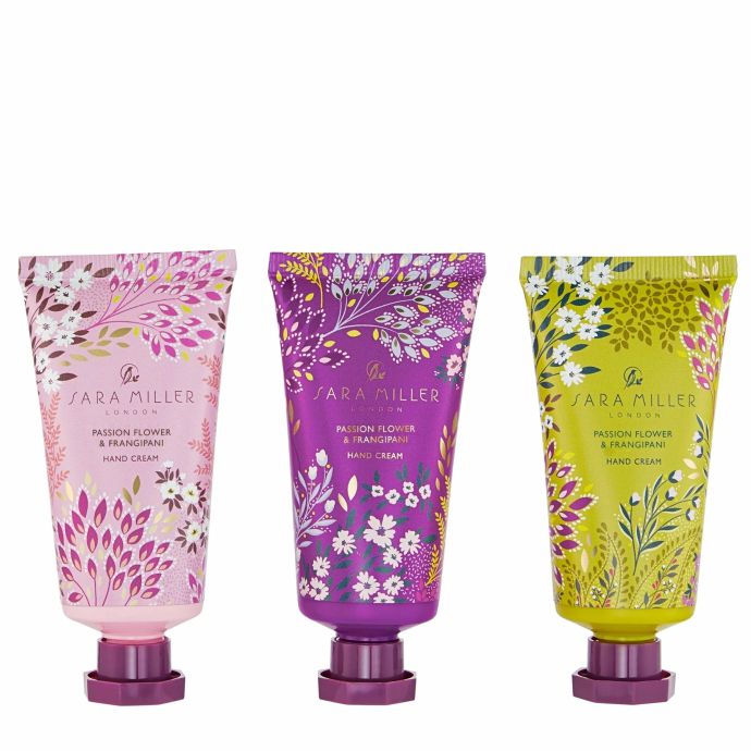Sada mini krémů na ruce Sara Miller - 3x30ml