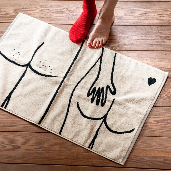 Koupelnová předložka Naked Couple Back 50 x 80 cm