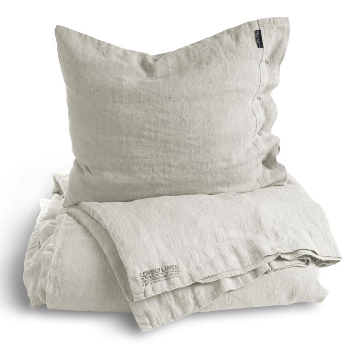 Přírodní lněné povlečení Light Grey