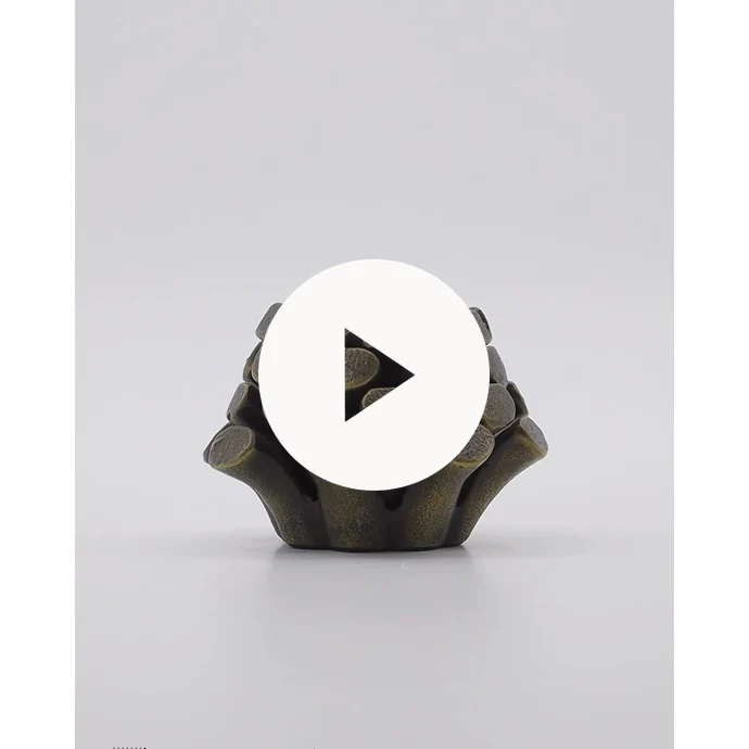 Kovový svícen Pine Cone Antique Brass