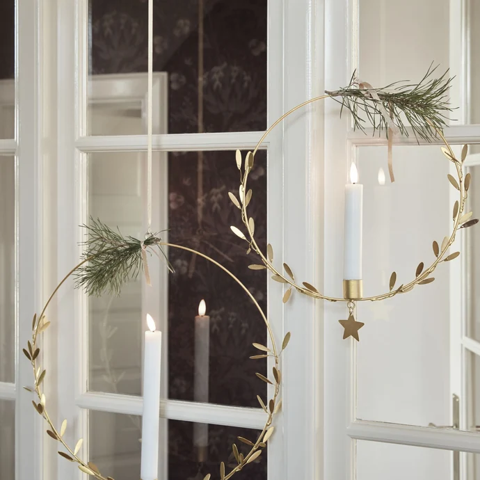 Závěsný svícen Mistel Antique Brass 25 cm