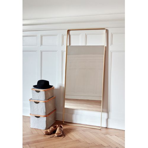 Textilní úložný box Bamboo frame - větší