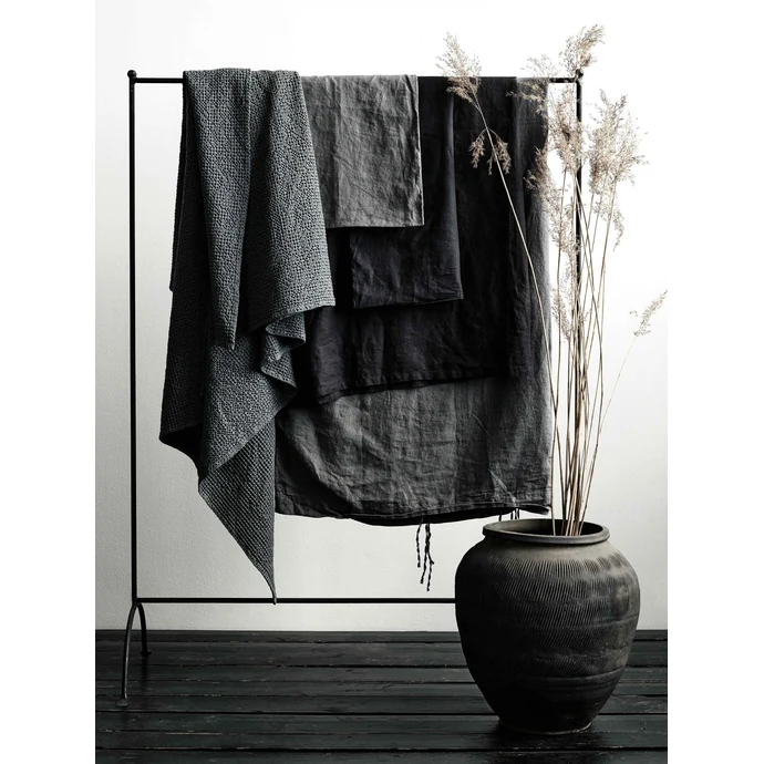 Bavlněný přehoz Miro Dark Grey 200 x 140 cm
