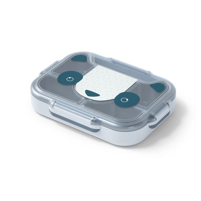 Svačinový box s přihrádkami Monbento Wonder Blue Panda 950 ml