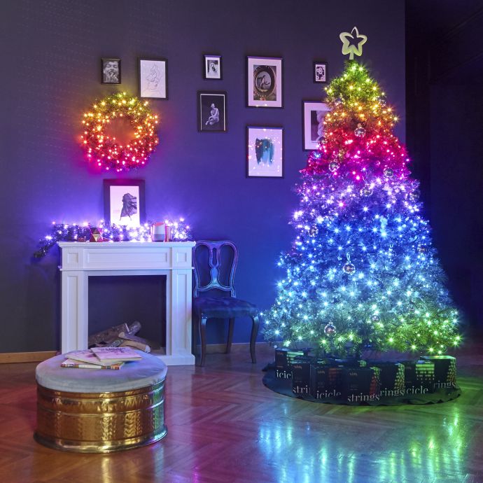 Chytrý LED světelný řetěz Twinkly Strings Multicolor + White - 250 žárovek