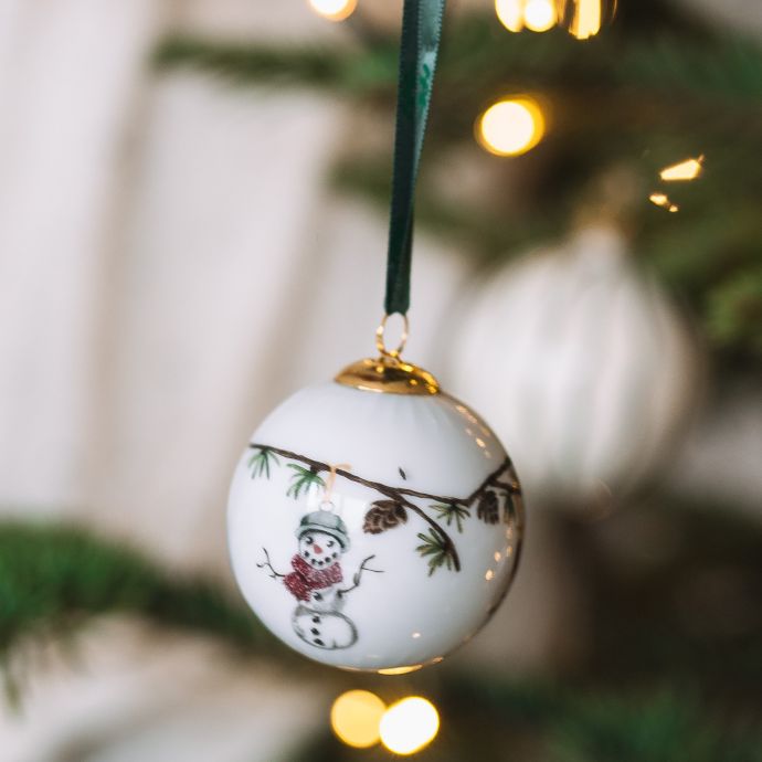 Porcelánová vánoční baňka Hammershøi Christmas 2020