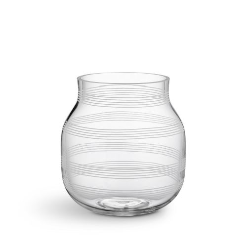 Skleněná váza Omaggio Transparent 17 cm
