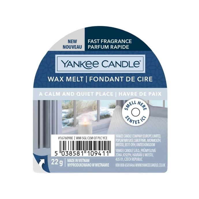 Vosk do aromalampy Yankee Candle 22 g - A Calm & Quiet Place