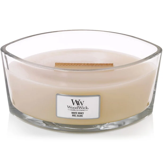 Vonná svíčka WoodWick - White Honey 454g